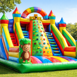 climbing bouncy castle for kids | inflatable climb & bounce